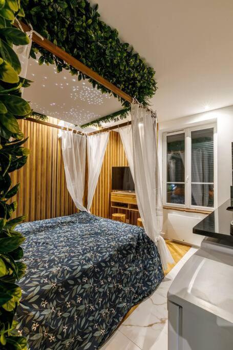 Proche Paris - Style Bali 350 M Gare Mantes Apartment Bagian luar foto